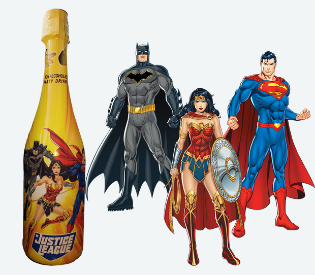 Детское шампанское Лига справедливости (Justice League)